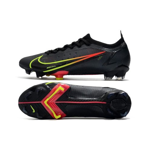 fodboldstøvler Nike Mercurial Vapor 14 Elite FG fodboldstøvler Sort x Prism - Sort Gul Rød_3.jpg